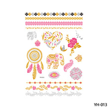 Load image into Gallery viewer, Hot Stamping Waterproof Tattoo Stickers Temporary Body Art Creative Tattoo Sticker Dream Catcher Wings Men Full Skull Totem Tattoo
