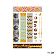 Load image into Gallery viewer, Hot Stamping Waterproof Tattoo Stickers Temporary Body Art Creative Tattoo Sticker Dream Catcher Wings Men Full Skull Totem Tattoo
