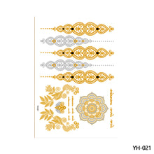 Load image into Gallery viewer, Hot Stamping Waterproof Tattoo Stickers Temporary Body Art Creative Tattoo Sticker Dream Catcher Wings Men Full Skull Totem Tattoo
