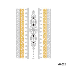 Load image into Gallery viewer, Hot Stamping Waterproof Tattoo Stickers Temporary Body Art Creative Tattoo Sticker Dream Catcher Wings Men Full Skull Totem Tattoo
