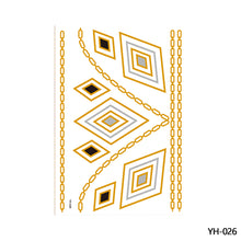 Load image into Gallery viewer, Hot Stamping Waterproof Tattoo Stickers Temporary Body Art Creative Tattoo Sticker Dream Catcher Wings Men Full Skull Totem Tattoo
