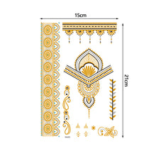 Load image into Gallery viewer, Hot Stamping Waterproof Tattoo Stickers Temporary Body Art Creative Tattoo Sticker Dream Catcher Wings Men Full Skull Totem Tattoo

