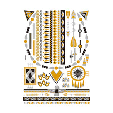 Load image into Gallery viewer, Hot Stamping Waterproof Tattoo Stickers Temporary Body Art Creative Tattoo Sticker Dream Catcher Wings Men Full Skull Totem Tattoo
