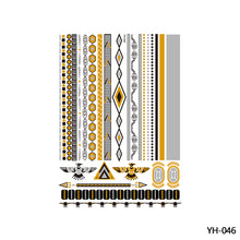 Load image into Gallery viewer, Hot Stamping Waterproof Tattoo Stickers Temporary Body Art Creative Tattoo Sticker Dream Catcher Wings Men Full Skull Totem Tattoo
