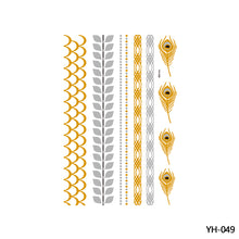 Load image into Gallery viewer, Hot Stamping Waterproof Tattoo Stickers Temporary Body Art Creative Tattoo Sticker Dream Catcher Wings Men Full Skull Totem Tattoo
