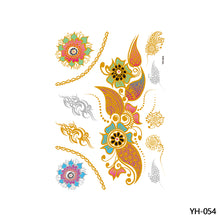Load image into Gallery viewer, Hot Stamping Waterproof Tattoo Stickers Temporary Body Art Creative Tattoo Sticker Dream Catcher Wings Men Full Skull Totem Tattoo
