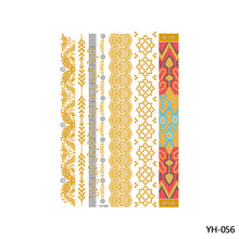 Load image into Gallery viewer, Hot Stamping Waterproof Tattoo Stickers Temporary Body Art Creative Tattoo Sticker Dream Catcher Wings Men Full Skull Totem Tattoo
