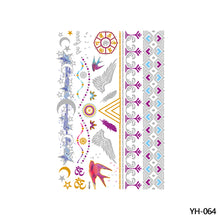 Load image into Gallery viewer, Hot Stamping Waterproof Tattoo Stickers Temporary Body Art Creative Tattoo Sticker Dream Catcher Wings Men Full Skull Totem Tattoo
