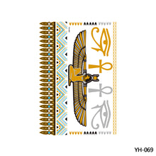 Load image into Gallery viewer, Hot Stamping Waterproof Tattoo Stickers Temporary Body Art Creative Tattoo Sticker Dream Catcher Wings Men Full Skull Totem Tattoo
