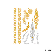 Load image into Gallery viewer, Hot Stamping Waterproof Tattoo Stickers Temporary Body Art Creative Tattoo Sticker Dream Catcher Wings Men Full Skull Totem Tattoo
