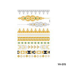Load image into Gallery viewer, Hot Stamping Waterproof Tattoo Stickers Temporary Body Art Creative Tattoo Sticker Dream Catcher Wings Men Full Skull Totem Tattoo
