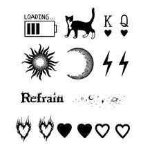 Load image into Gallery viewer, Herbal Tattoo Stickers Cute Cat Cartoon Men and Women Waterproof Durable Sexy Collarbone Arm Not Reflective Tattoo Sticker
