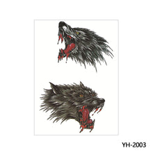 Load image into Gallery viewer, Arm Wolf Head Condor Rich Fish Qinglong Geisha Tattoo Stickers Big Flower Arm Tattoo Stickers Totem Tattoo Stickers
