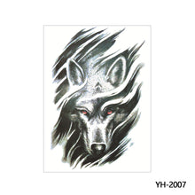 Load image into Gallery viewer, Arm Wolf Head Condor Rich Fish Qinglong Geisha Tattoo Stickers Big Flower Arm Tattoo Stickers Totem Tattoo Stickers
