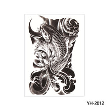 Load image into Gallery viewer, Arm Wolf Head Condor Rich Fish Qinglong Geisha Tattoo Stickers Big Flower Arm Tattoo Stickers Totem Tattoo Stickers

