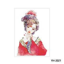 Load image into Gallery viewer, Arm Wolf Head Condor Rich Fish Qinglong Geisha Tattoo Stickers Big Flower Arm Tattoo Stickers Totem Tattoo Stickers
