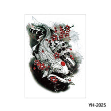 Load image into Gallery viewer, Arm Wolf Head Condor Rich Fish Qinglong Geisha Tattoo Stickers Big Flower Arm Tattoo Stickers Totem Tattoo Stickers
