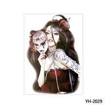 Load image into Gallery viewer, Arm Wolf Head Condor Rich Fish Qinglong Geisha Tattoo Stickers Big Flower Arm Tattoo Stickers Totem Tattoo Stickers
