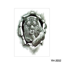 Load image into Gallery viewer, Arm Wolf Head Condor Rich Fish Qinglong Geisha Tattoo Stickers Big Flower Arm Tattoo Stickers Totem Tattoo Stickers
