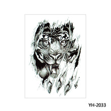 Load image into Gallery viewer, Arm Wolf Head Condor Rich Fish Qinglong Geisha Tattoo Stickers Big Flower Arm Tattoo Stickers Totem Tattoo Stickers
