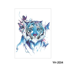 Load image into Gallery viewer, Arm Wolf Head Condor Rich Fish Qinglong Geisha Tattoo Stickers Big Flower Arm Tattoo Stickers Totem Tattoo Stickers
