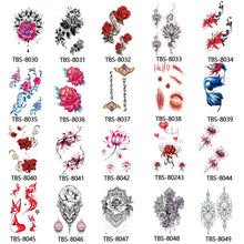 Load image into Gallery viewer, Totem Big Flower Arm Half Arm Sleeve Waterproof Tattoo Stickers Stickers Big Flower Arm Tattoo Stickers Totem Tattoo Stickers
