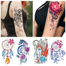 Load image into Gallery viewer, Arm Sleeve Tattoo Waterproof Temporary Body Art Creative Tattoo Sticker Lion Wild Wolf Tiger Men Full Skull Totem Tattoo Stickers
