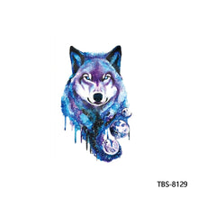Load image into Gallery viewer, Arm Sleeve Tattoo Waterproof Temporary Body Art Creative Tattoo Sticker Lion Wild Wolf Tiger Men Full Skull Totem Tattoo Stickers
