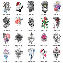 Load image into Gallery viewer, Arm Sleeve Tattoo Waterproof Temporary Body Art Creative Tattoo Sticker Rose Colorful Men Full Skull Totem Tattoo Stickers
