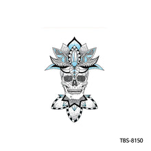 Load image into Gallery viewer, Arm Sleeve Tattoo Waterproof Temporary Body Art Creative Tattoo Sticker Rose Colorful Men Full Skull Totem Tattoo Stickers
