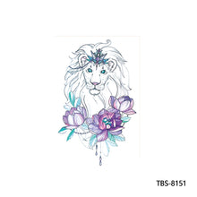 Load image into Gallery viewer, Arm Sleeve Tattoo Waterproof Temporary Body Art Creative Tattoo Sticker Rose Colorful Men Full Skull Totem Tattoo Stickers

