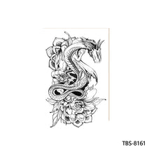 Load image into Gallery viewer, Arm Sleeve Tattoo Waterproof Temporary Body Art Creative Tattoo Sticker Rose Colorful Men Full Skull Totem Tattoo Stickers
