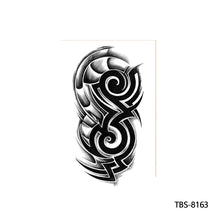 Load image into Gallery viewer, Arm Sleeve Tattoo Waterproof Temporary Body Art Creative Tattoo Sticker Rose Colorful Men Full Skull Totem Tattoo Stickers
