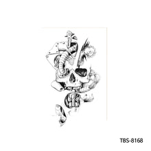 Load image into Gallery viewer, Arm Sleeve Tattoo Waterproof Temporary Body Art Creative Tattoo Sticker Rose Colorful Men Full Skull Totem Tattoo Stickers

