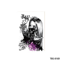 Load image into Gallery viewer, Arm Sleeve Tattoo Waterproof Temporary Body Art Creative Tattoo Sticker Rose Colorful Men Full Skull Totem Tattoo Stickers
