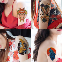 Load image into Gallery viewer, Creative Arm Sleeve Tattoo Temporary Body Art Tattoo Sticker Waterproof Rose Colorful Men Full Skull Totem Tattoo Stickers
