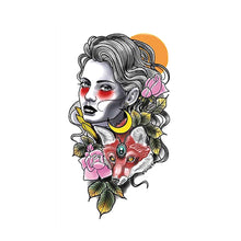 Load image into Gallery viewer, Creative Arm Sleeve Tattoo Temporary Body Art Tattoo Sticker Waterproof Rose Colorful Men Full Skull Totem Tattoo Stickers
