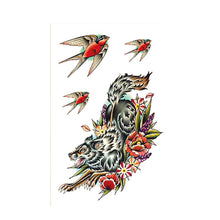 Load image into Gallery viewer, Creative Arm Sleeve Tattoo Temporary Body Art Tattoo Sticker Waterproof Rose Colorful Men Full Skull Totem Tattoo Stickers
