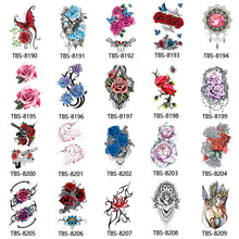 Load image into Gallery viewer, Creative Arm Sleeve Tattoo Temporary Body Art Tattoo Sticker Waterproof Rose Colorful Men Full Skull Totem Tattoo Stickers
