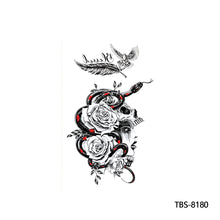 Load image into Gallery viewer, Creative Arm Sleeve Tattoo Temporary Body Art Tattoo Sticker Waterproof Rose Colorful Men Full Skull Totem Tattoo Stickers
