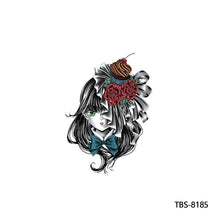 Load image into Gallery viewer, Creative Arm Sleeve Tattoo Temporary Body Art Tattoo Sticker Waterproof Rose Colorful Men Full Skull Totem Tattoo Stickers
