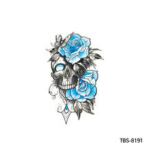 Load image into Gallery viewer, Creative Arm Sleeve Tattoo Temporary Body Art Tattoo Sticker Waterproof Rose Colorful Men Full Skull Totem Tattoo Stickers
