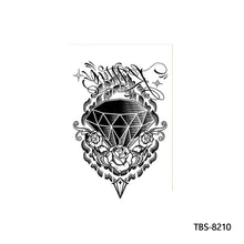 Load image into Gallery viewer, Flower Arm Tattoo Stickers Animal Simulation Tattoo Stickers Men Lion Wild Wolf Tiger Full Skull Totem Tattoo Stickers
