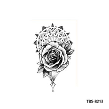 Load image into Gallery viewer, Flower Arm Tattoo Stickers Animal Simulation Tattoo Stickers Men Lion Wild Wolf Tiger Full Skull Totem Tattoo Stickers
