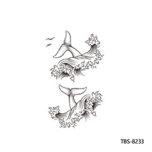 Load image into Gallery viewer, Flower Arm Tattoo Stickers Animal Simulation Tattoo Stickers Men Lion Wild Wolf Tiger Full Skull Totem Tattoo Stickers
