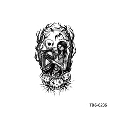 Load image into Gallery viewer, Flower Arm Tattoo Stickers Animal Simulation Tattoo Stickers Men Lion Wild Wolf Tiger Full Skull Totem Tattoo Stickers

