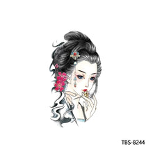 Load image into Gallery viewer, Flower Arm Tattoo Stickers Animal Simulation Tattoo Stickers Men Lion Wild Wolf Tiger Full Skull Totem Tattoo Stickers
