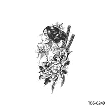 Load image into Gallery viewer, Flower Arm Tattoo Stickers Animal Simulation Tattoo Stickers Men Lion Wild Wolf Tiger Full Skull Totem Tattoo Stickers
