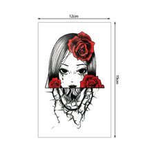 Load image into Gallery viewer, Creative Flower Arm Tattoo Stickers Animal Simulation Tattoo Stickers Men Lion Wild Wolf Tiger Full Skull Totem Tattoo Stickers
