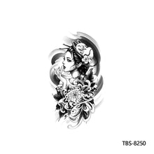Load image into Gallery viewer, Creative Flower Arm Tattoo Stickers Animal Simulation Tattoo Stickers Men Lion Wild Wolf Tiger Full Skull Totem Tattoo Stickers
